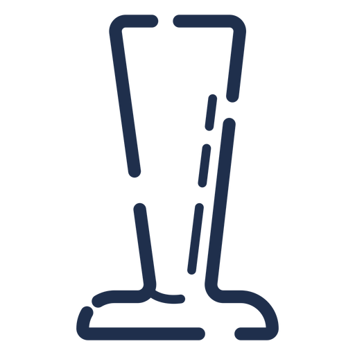Tall glass icon PNG Design