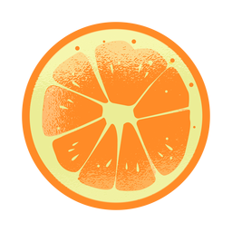 Textured orange top PNG Design