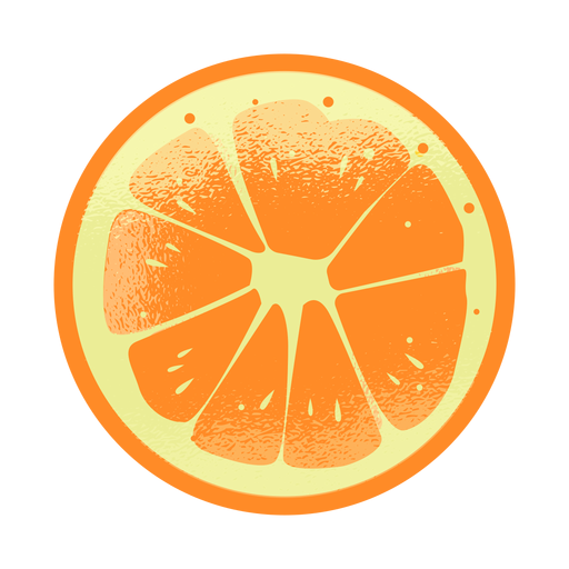 Top laranja texturizado Desenho PNG
