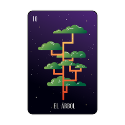 Cartão de loteria de árvore Desenho PNG