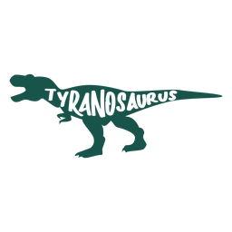 Tyranosaurus silueta lateral Diseño PNG
