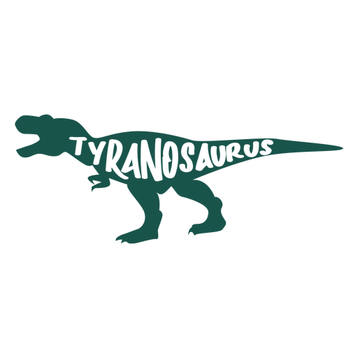 Lado de silhueta Tiranossauro