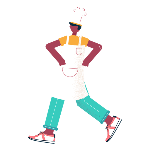 Personaje de chef ambulante Diseño PNG