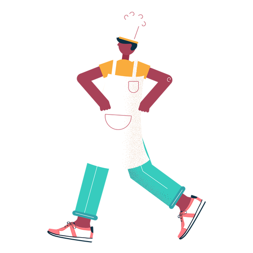 Download Walking chef character - Transparent PNG & SVG vector file