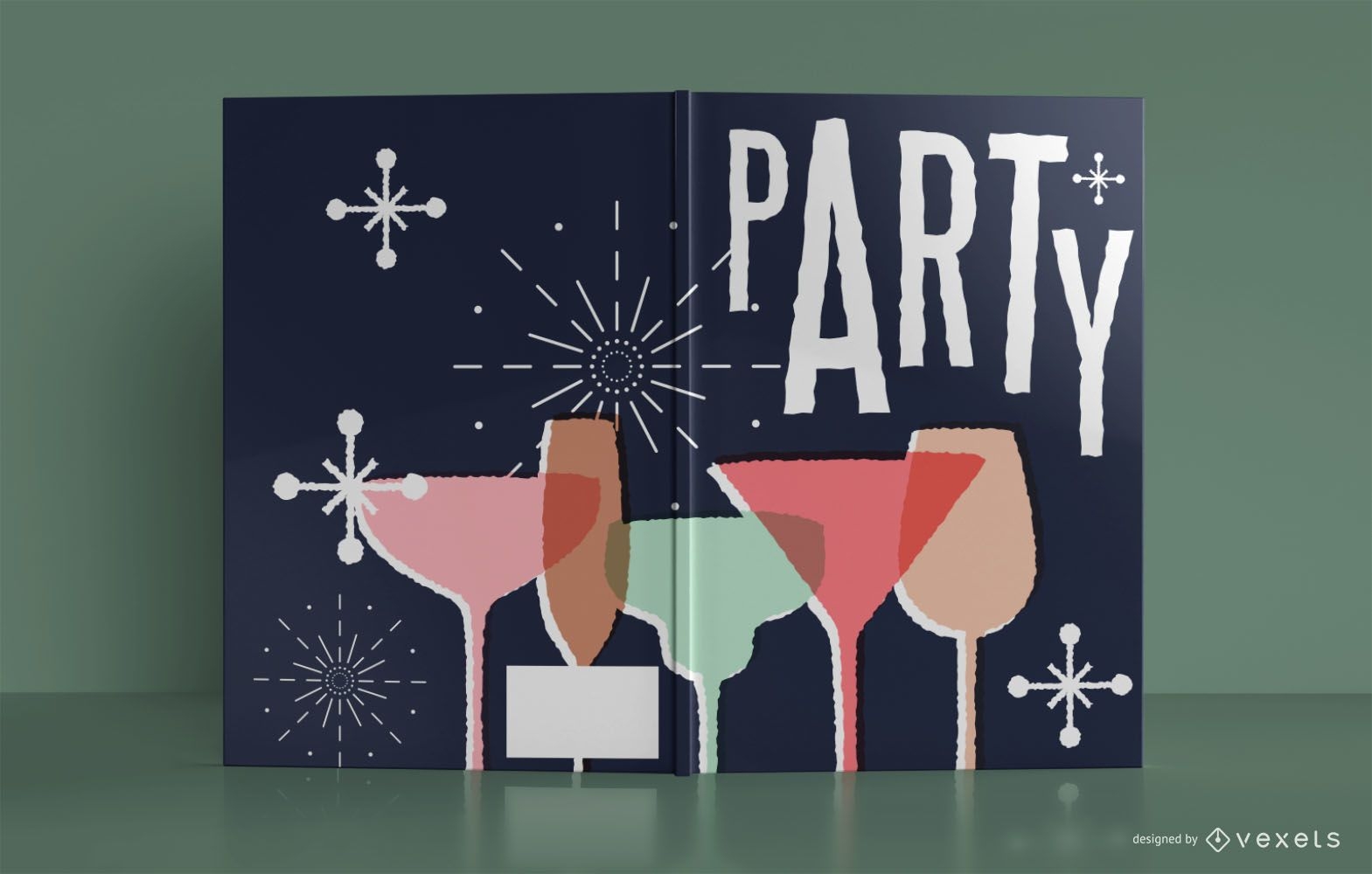 Party Notebook Book Cover Design