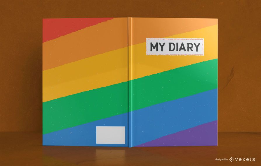 Diseño de portada de libro Rainbow Diary Diseño de portada de libro Rainbow Diary