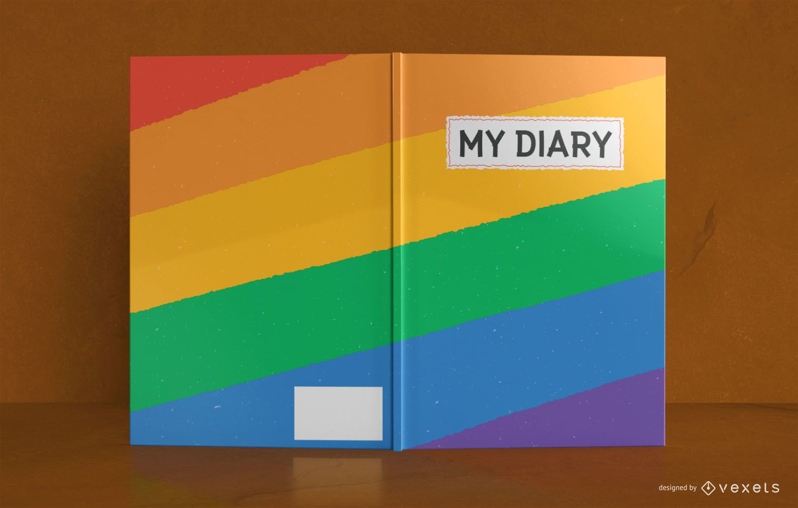 Rainbow Diary Book Cover Design