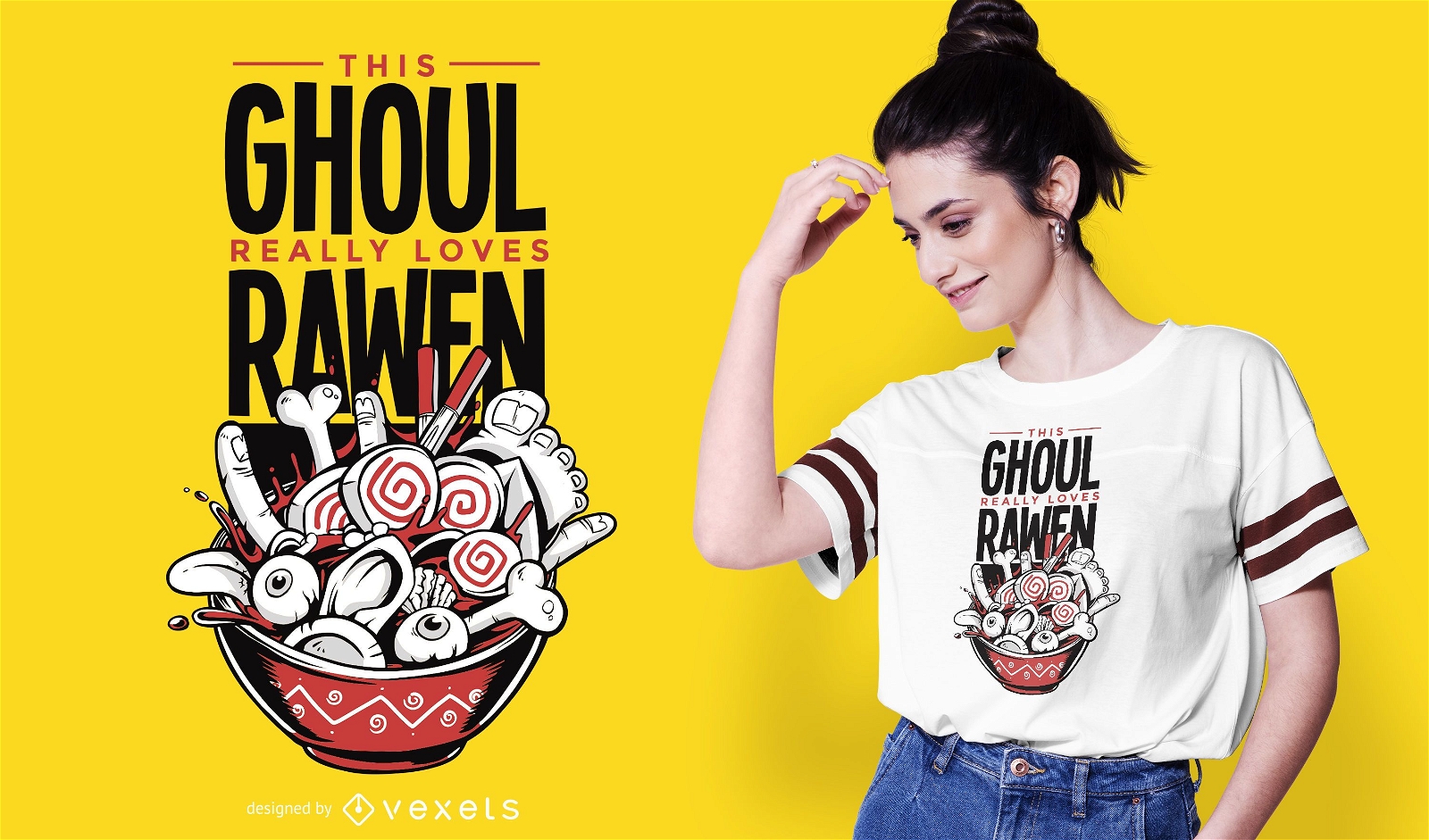 Ghoul Ramen T-shirt Design