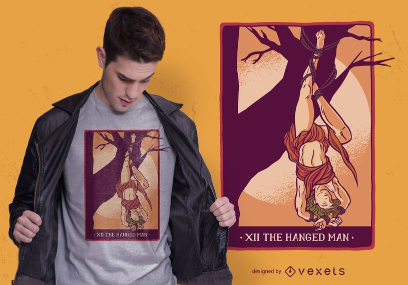 Design de t-shirt enforcado de tarô Design de t-shirt enforcado de tarô