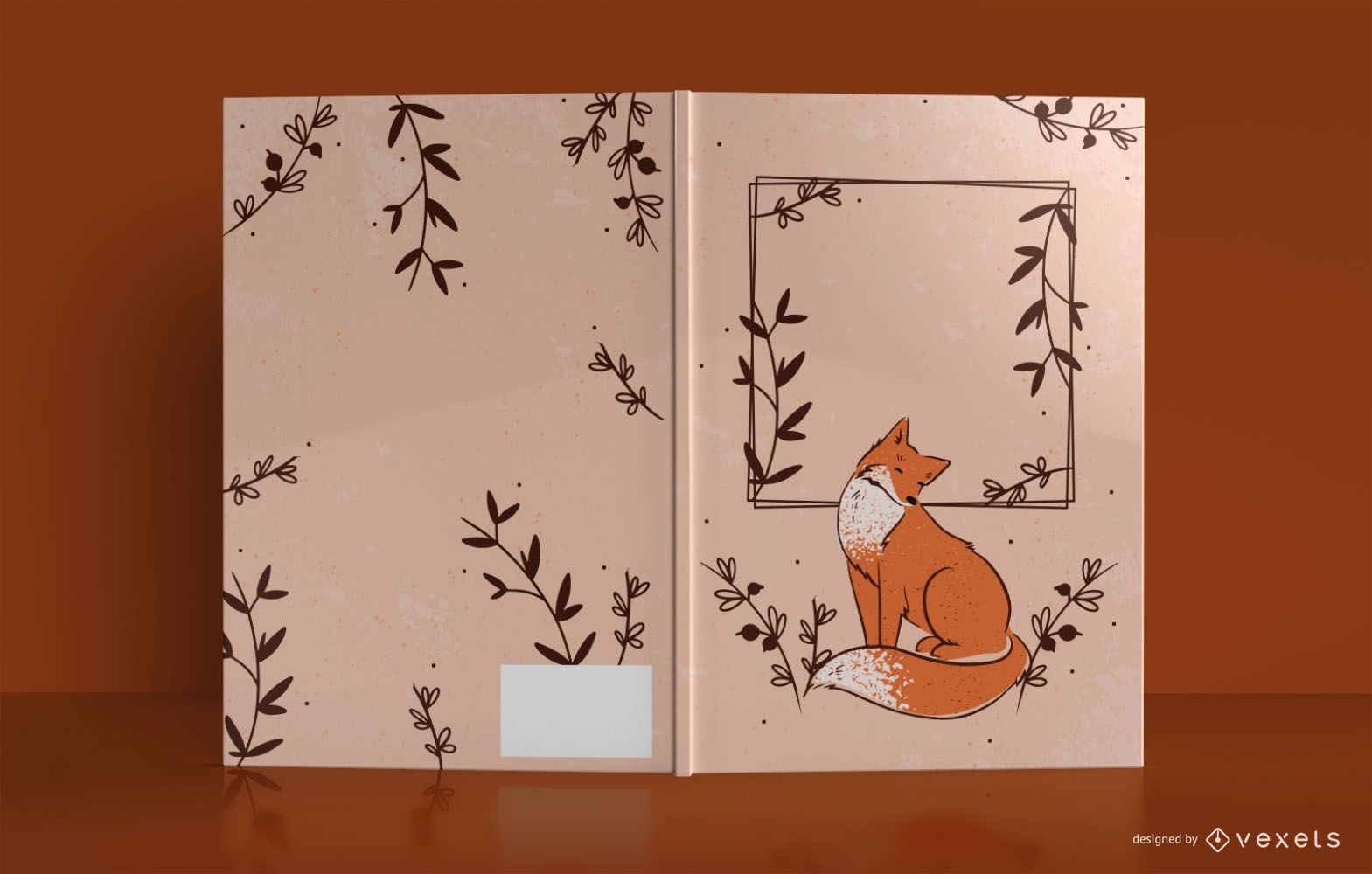 Diseño de portada de libro de diario animal