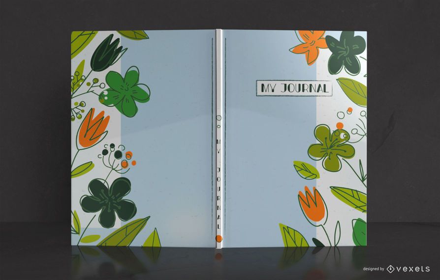 Design da capa do livro Nature Doodle Journal Design da capa do livro Nature Doodle Journal