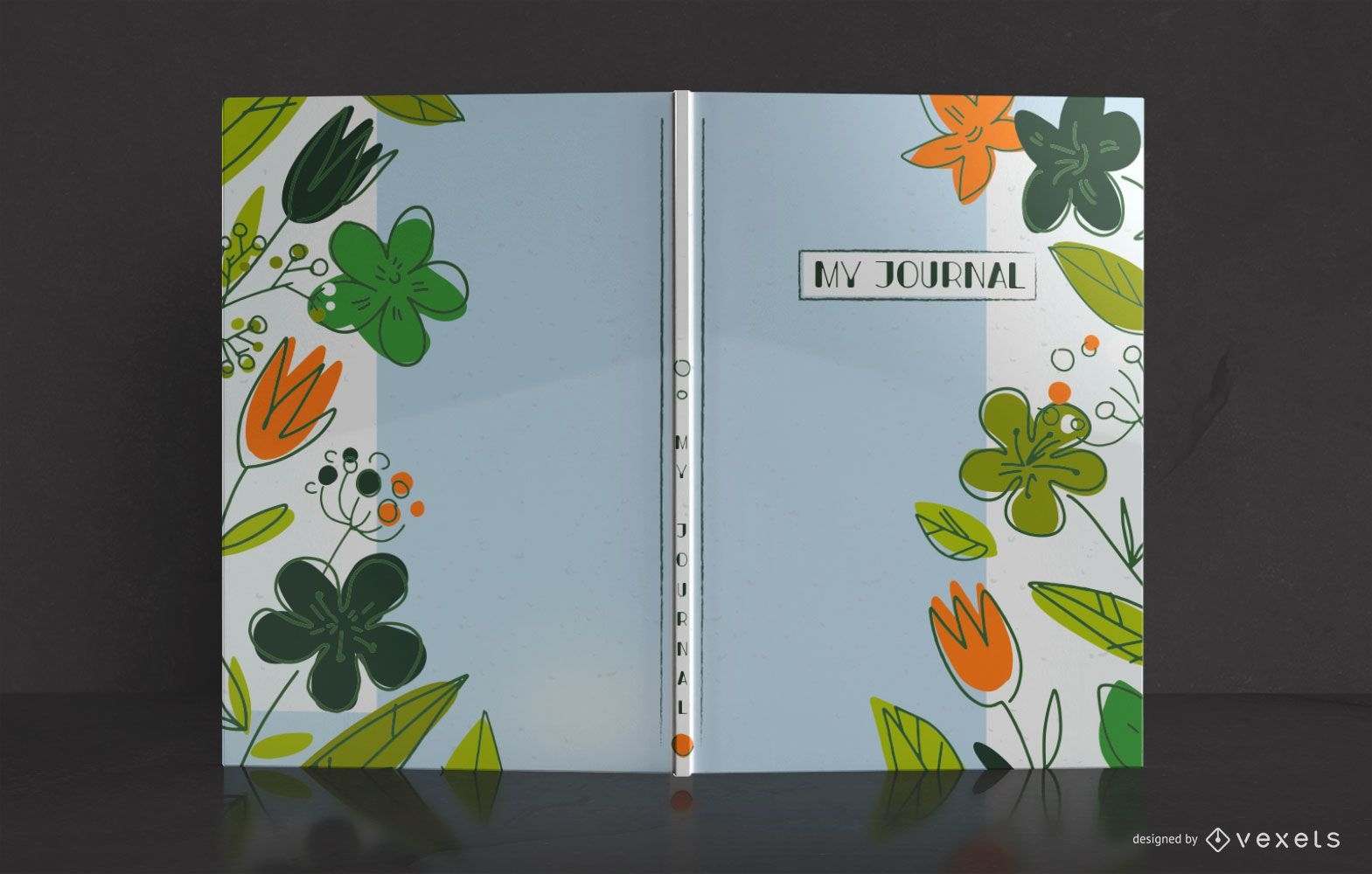Design da capa do livro Nature Doodle Journal
