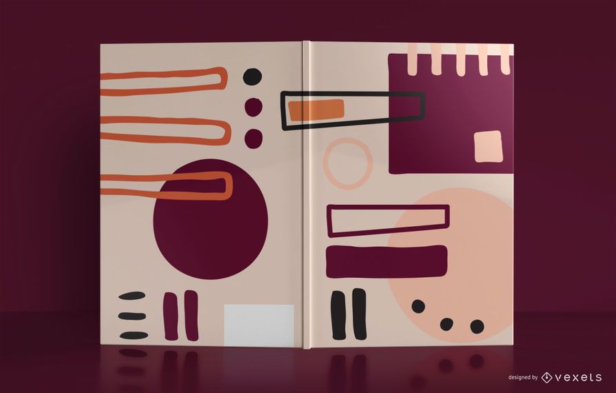 Abstract Notebook Book Cover Design Abstract Notebook Book Cover Design