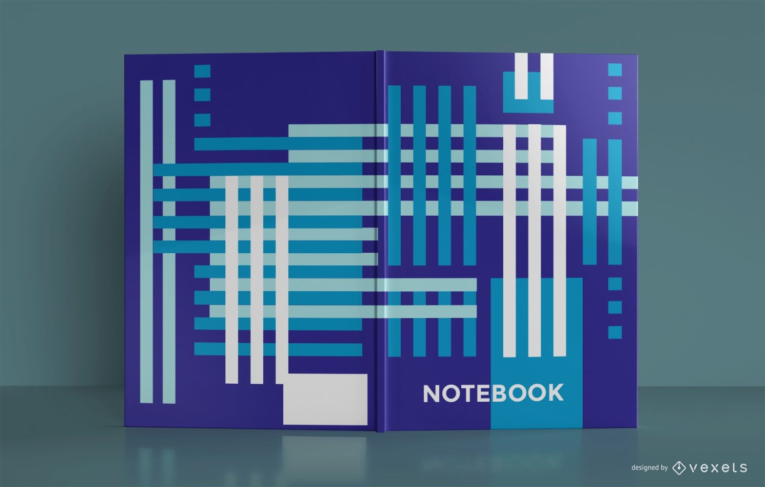 Blue Abstract Book Cover Design