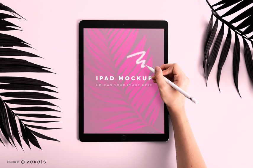 Download Ipad Drawing Mockup Design - PSD Mockup Download