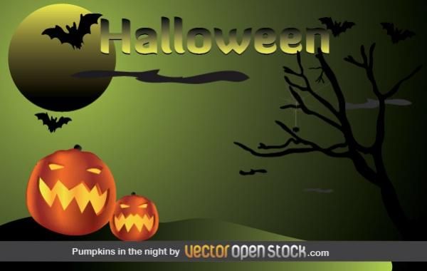 Halloween - Pumpkins in the night Halloween - Pumpkins in the night