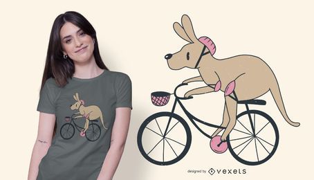 Diseño de camiseta Kangaroo Bike