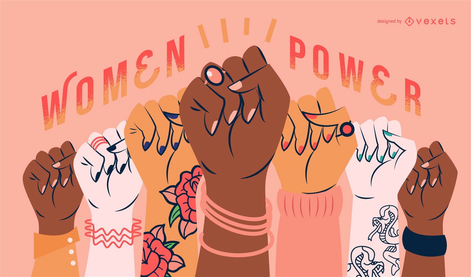 Women's day power illustration
