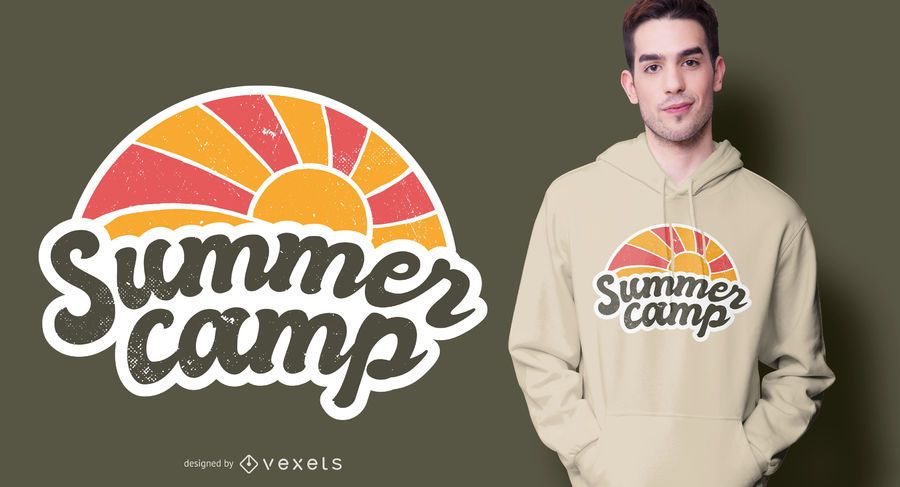 Summer camp vintage t-shirt design Summer camp vintage t-shirt design