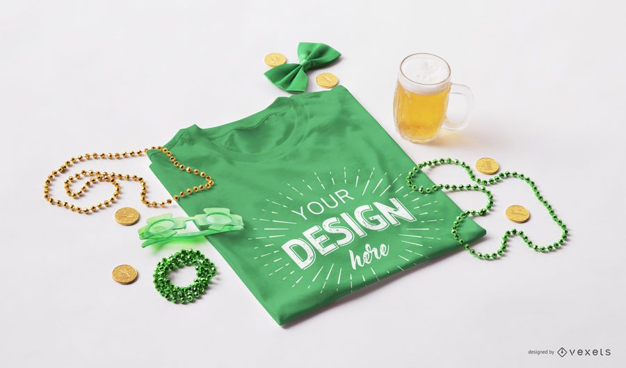 St patrick's t-shirt mockup St patrick's t-shirt mockup