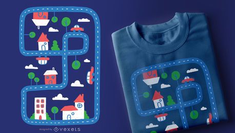 Design de camisetas Kid City