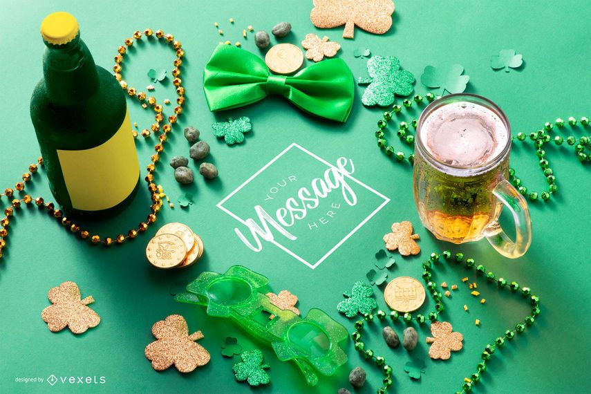 St. Patrick's day mockup composition St. Patrick's day mockup composition