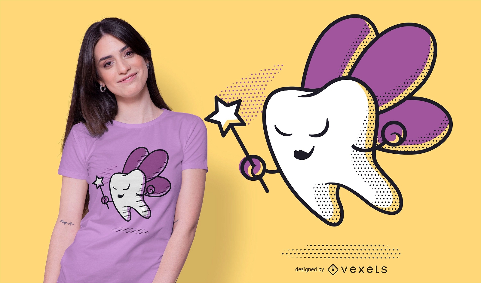 Tooth fairy t-shirt design