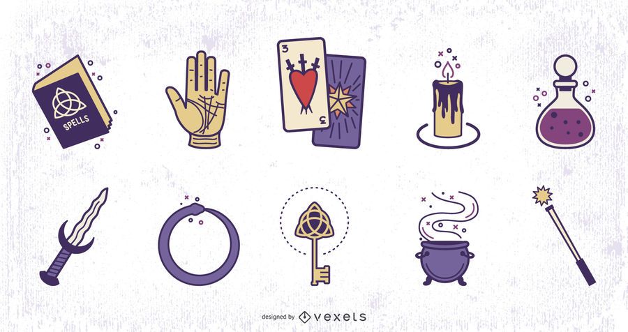 Magic Elements Colored Design Set Magic Elements Colored Design Set