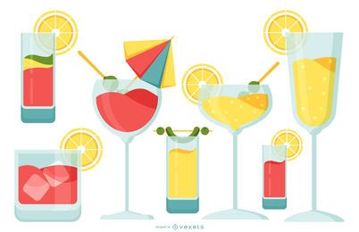 Pacote de Design para Coquetéis e Bebidas