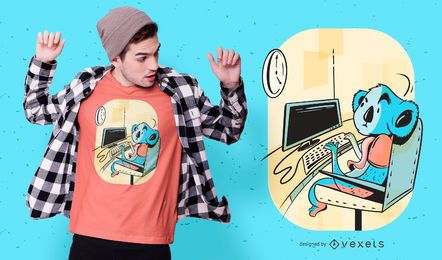 Office Koala T-shirt Design Office Koala T-shirt Design