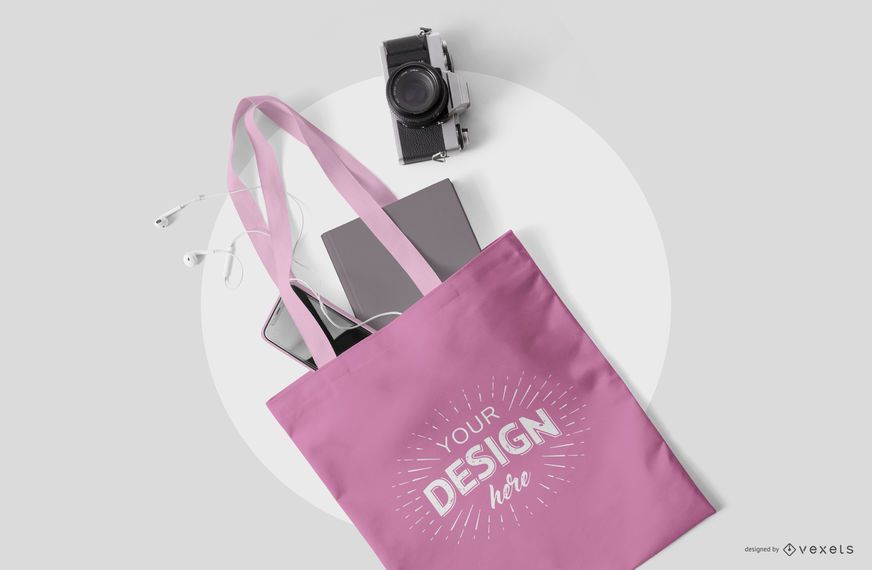 Tote bag stationery mockup psd Tote bag stationery mockup psd