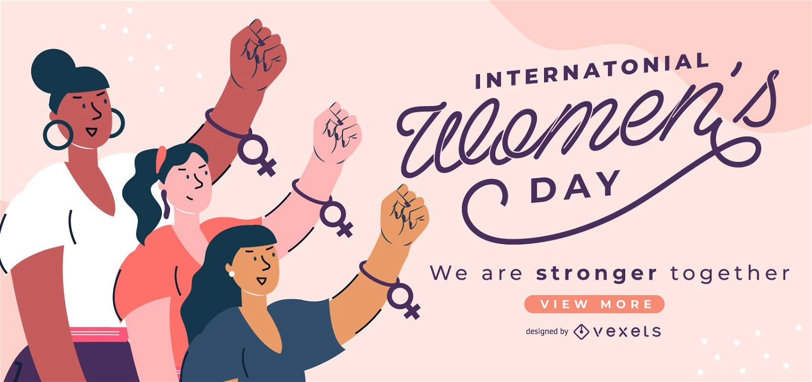 Schieberegler zum Internationalen Frauentag