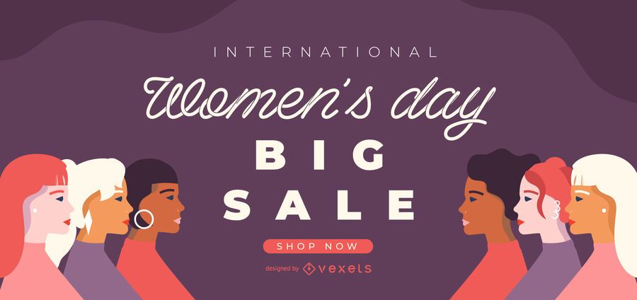 Control deslizante de rebajas del día internacional de la mujer Control deslizante de rebajas del día internacional de la mujer