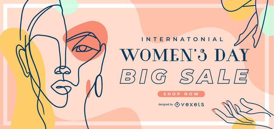Women's day sale abstract slider Women's day sale abstract slider