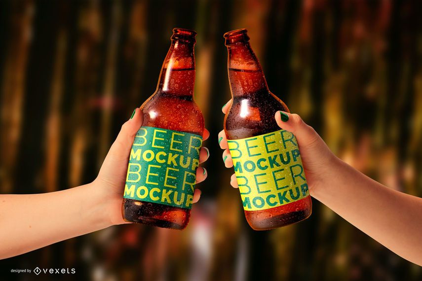 Download Beer Bottles Mockup - PSD Mockup Download