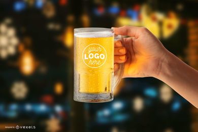 Maqueta de jarra de cerveza