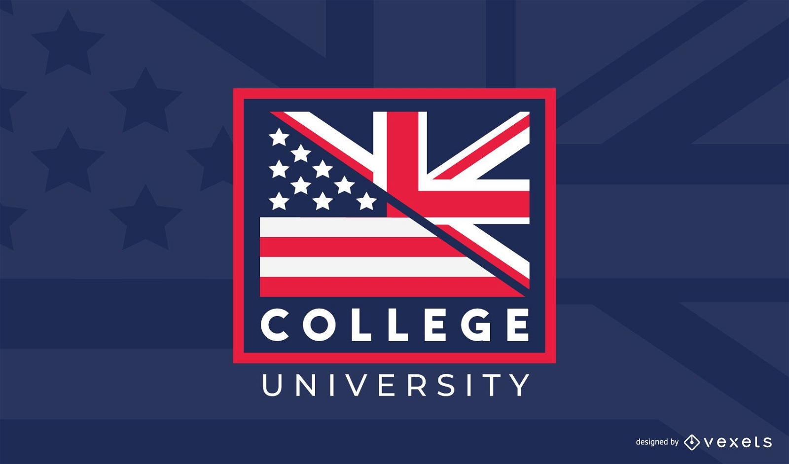 Design de logotipo da faculdade US UK