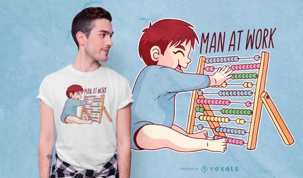 Diseño de camiseta Child Abacus