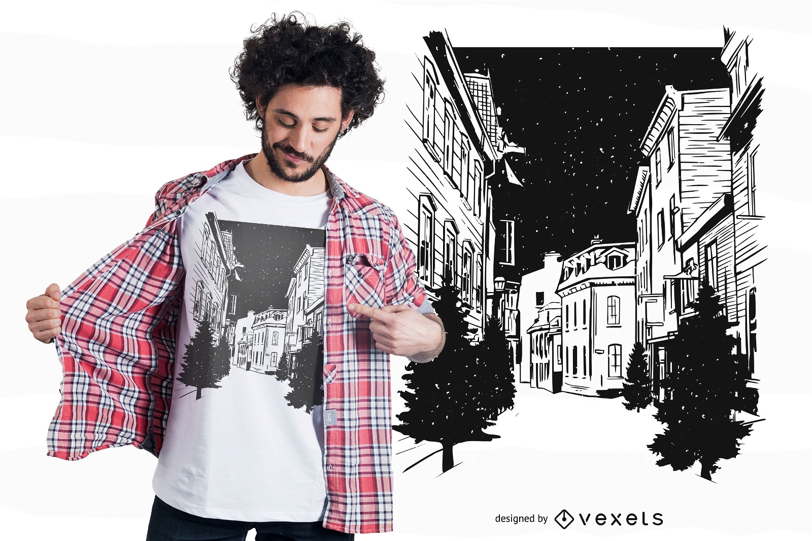 Quebec Streets T-shirt Design