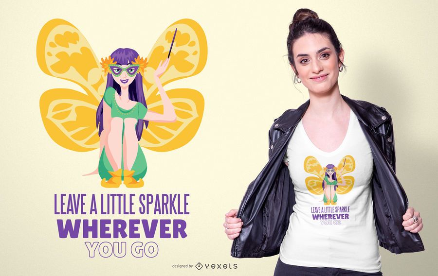 Mardi Gras Fairy T-shirt Design Mardi Gras Fairy T-shirt Design