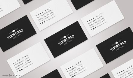 Business cards mockup composition