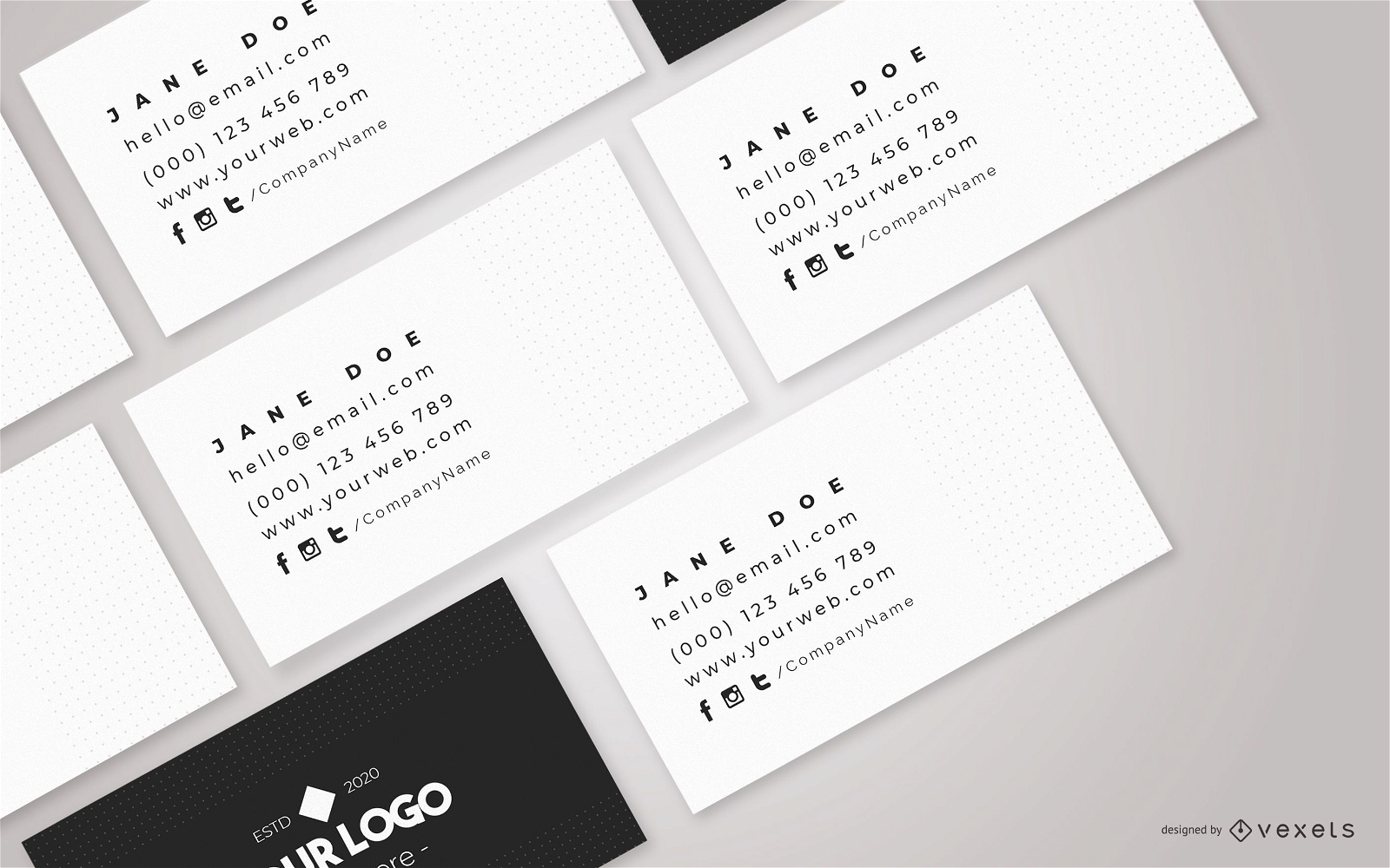 Business cards composition mockup