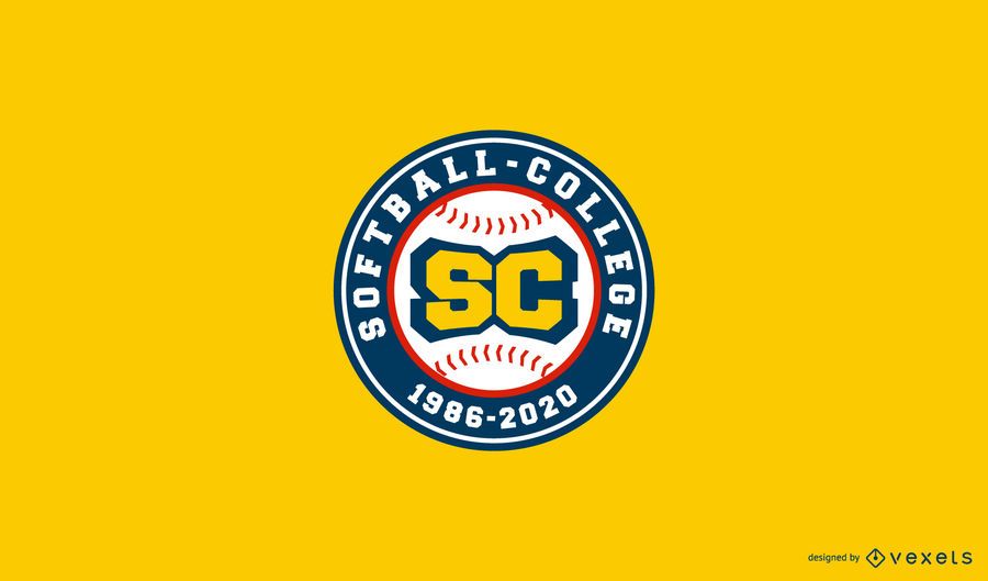 Diseño de logotipo de Softbol College Diseño de logotipo de Softbol College