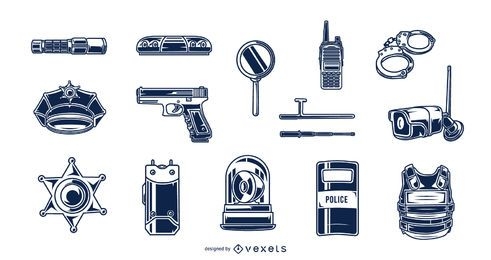 Police Elements Silhouette Pack