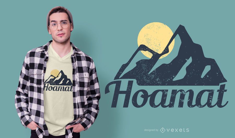 Home Mountain German T-shirt Design Home Mountain German T-shirt Design