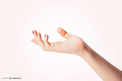 Isolated hand for mockup Isolated hand for mockup