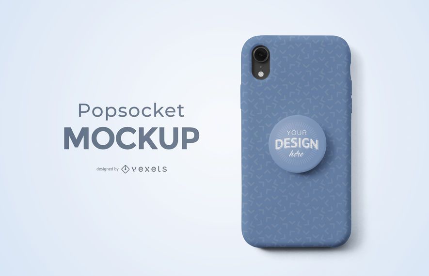 Maqueta de teléfono Popsocket Maqueta de teléfono Popsocket