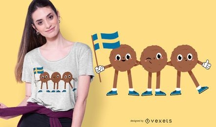 Swedish Meatballs T-shirt Design