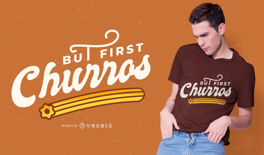 First churros t-shirt design First churros t-shirt design