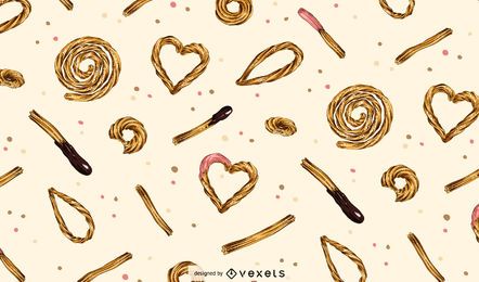 Desenho de padrão Churros